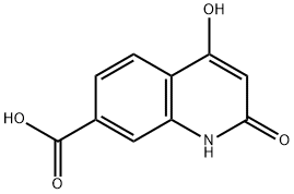 7-Quinolinecarboxylicacid,1,2-dihydro-4-hydroxy-2-oxo-(9CI) Struktur