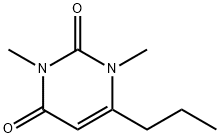 2,4(1H,3H)-Pyrimidinedione, 1,3-dimethyl-6-propyl- Struktur