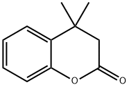 2H-1-Benzopyran-2-one, 3,4-dihydro-4,4-dimethyl- Struktur