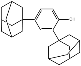 Phenol, 2,4-bis(tricyclo[3.3.1.13,7]dec-1-yl)- Struktur