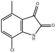 7-chloro-4-methyl-2,3-dihydro-1H-indole-2,3-dione Struktur