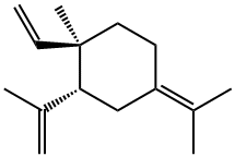 (-)-γ-elemene,1-ethenyl-1-methyl-2-(1-methylethenyl)-4-(1-methylethylidene)-cyclohexane,γ-elemene Struktur