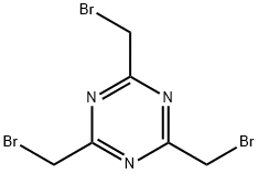 2,4,6-tris(bromomethyl)-1,3,5-triazine Struktur