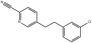 5-(3-chlorophenethyl)picolinonitrile Struktur