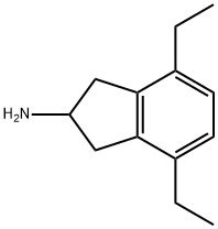 1H-Inden-2-amine, 4,7-diethyl-2,3-dihydro- Struktur