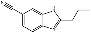 1H-Benzimidazole-5-carbonitrile,2-propyl-(9CI) Struktur