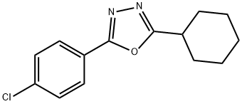 1,3,4-Oxadiazole, 2-(4-chlorophenyl)-5-cyclohexyl- Struktur