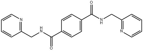 1-N,4-N-bis(pyridin-2-ylmethyl)benzene-1,4-dicarboxamide Struktur