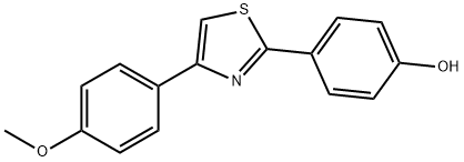 JR-6633, 4-(4-(4-Methoxyphenyl)thiazol-2-yl)phenol, 97% Struktur