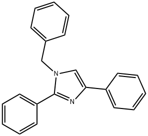 1H-Imidazole, 2,4-diphenyl-1-(phenylmethyl)- Struktur