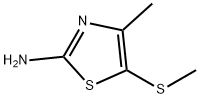 4-methyl-5-(methylsulfanyl)-1,3-thiazol-2-amine Struktur