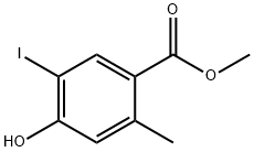 Benzoic acid, 4-hydroxy-5-iodo-2-methyl-, methyl ester Struktur