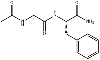 L-Phenylalaninamide, N-acetylglycyl- Struktur