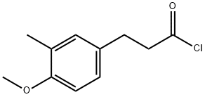 Benzenepropanoyl chloride, 4-methoxy-3-methyl- Struktur