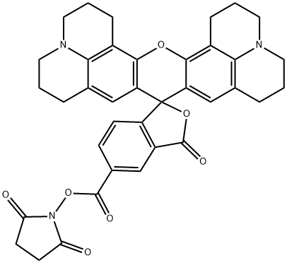 5-Carboxy-X-rhodamine N-succinimidyl ester Struktur