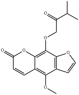 Anhydrobyankangelicin Struktur