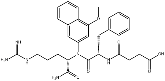 Suc-Phe-Arg-4MβNA Struktur