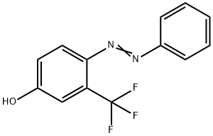 Phenol, 4-(2-phenyldiazenyl)-3-(trifluoromethyl)- Struktur