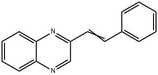 Quinoxaline, 2-(2-phenylethenyl)- Struktur