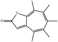 2H-Cyclohepta[b]furan-2-one, 4,5,6,7,8-pentamethyl- Struktur