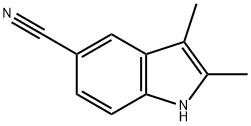 2,3-dimethyl-1H-indole-5-carbonitrile Struktur