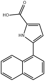 5-naphthalen-1-yl-1~{H}-pyrrole-2-carboxylic acid Struktur