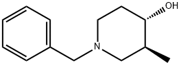 4-Piperidinol, 3-methyl-1-(phenylmethyl)-, (3S,4S)- Struktur