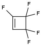 Cyclobutene, 1,3,3,4,4-pentafluoro- Struktur