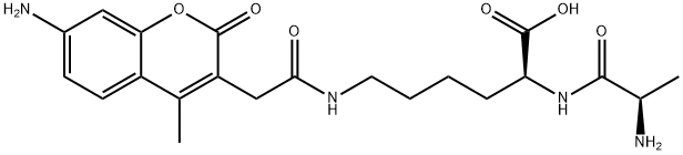 D-Ala-Lys-AMCA Struktur