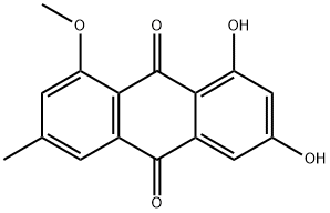 1-O-メチルエモジン 化學(xué)構(gòu)造式