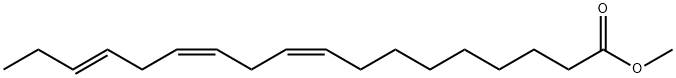 9,12,15-Octadecatrienoic acid, methyl ester, (9Z,12Z,15E)- Struktur