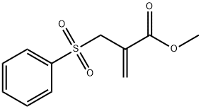 2-Propenoic acid, 2-[(phenylsulfonyl)methyl]-, methyl ester Struktur