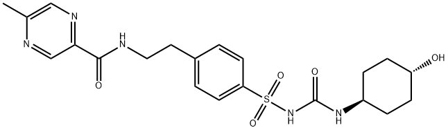 4-trans-Hydroxyglipizide Struktur