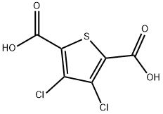 2,5-Thiophenedicarboxylic acid, 3,4-dichloro- Struktur