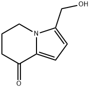 8(5H)-Indolizinone, 6,7-dihydro-3-(hydroxymethyl)- Structure