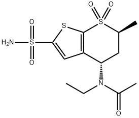 Dorzolamide N-Acetyl Impurity Struktur