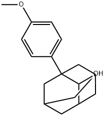 1-(4-Methoxyphenyl)tricyclo[3.3.1.13,7]decan-2-ol Struktur