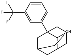 1-[3-(Trifluoromethyl)phenyl]tricyclo[3.3.1.13,7]decan-2-ol Struktur