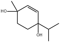 2-Cyclohexene-1,4-diol, 1-methyl-4-(1-methylethyl)- Struktur