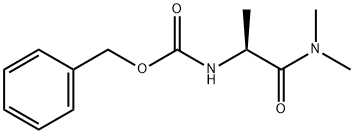 Carbamic acid, N-[(1S)-2-(dimethylamino)-1-methyl-2-oxoethyl]-, phenylmethyl ester Struktur