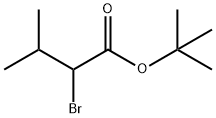 Butanoic acid, 2-bromo-3-methyl-, 1,1-dimethylethyl ester Struktur