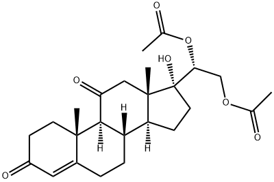 20β-Dihydrocortisone O-Diacetate Struktur