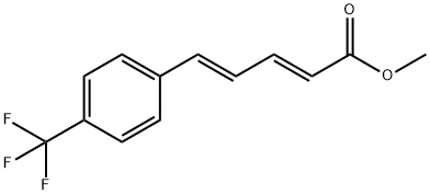 2,4-Pentadienoic acid, 5-[4-(trifluoromethyl)phenyl]-, methyl ester, (2E,4E)- Struktur