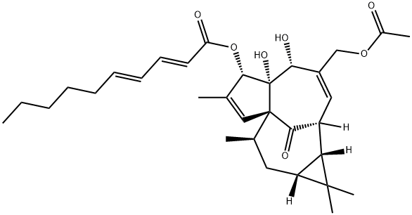 3-O-(2'E ,4'E-decadienoyl)-20-O-acetylingenol Struktur