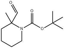 tert-butyl 2-formyl-2-methylpiperidine-1-carboxylate Struktur