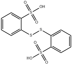 Benzenesulfonic acid, 2,2'-dithiobis- (9CI) Struktur