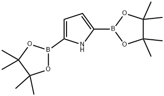 1H-Pyrrole, 2,5-bis(4,4,5,5-tetramethyl-1,3,2-dioxaborolan-2-yl)- Struktur