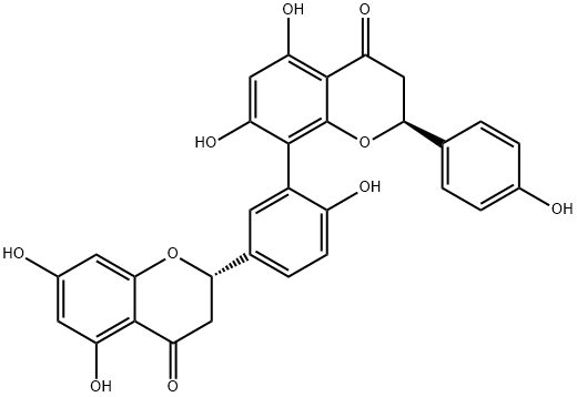 Tetrahydroamentoflavone Struktur