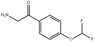 2-amino-1-[4-(difluoromethoxy)phenyl]ethan-1-one Struktur