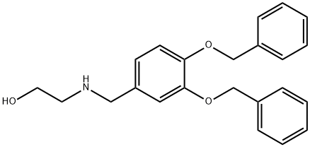 Ethanol, 2-[[[3,4-bis(phenylmethoxy)phenyl]methyl]amino]- Struktur